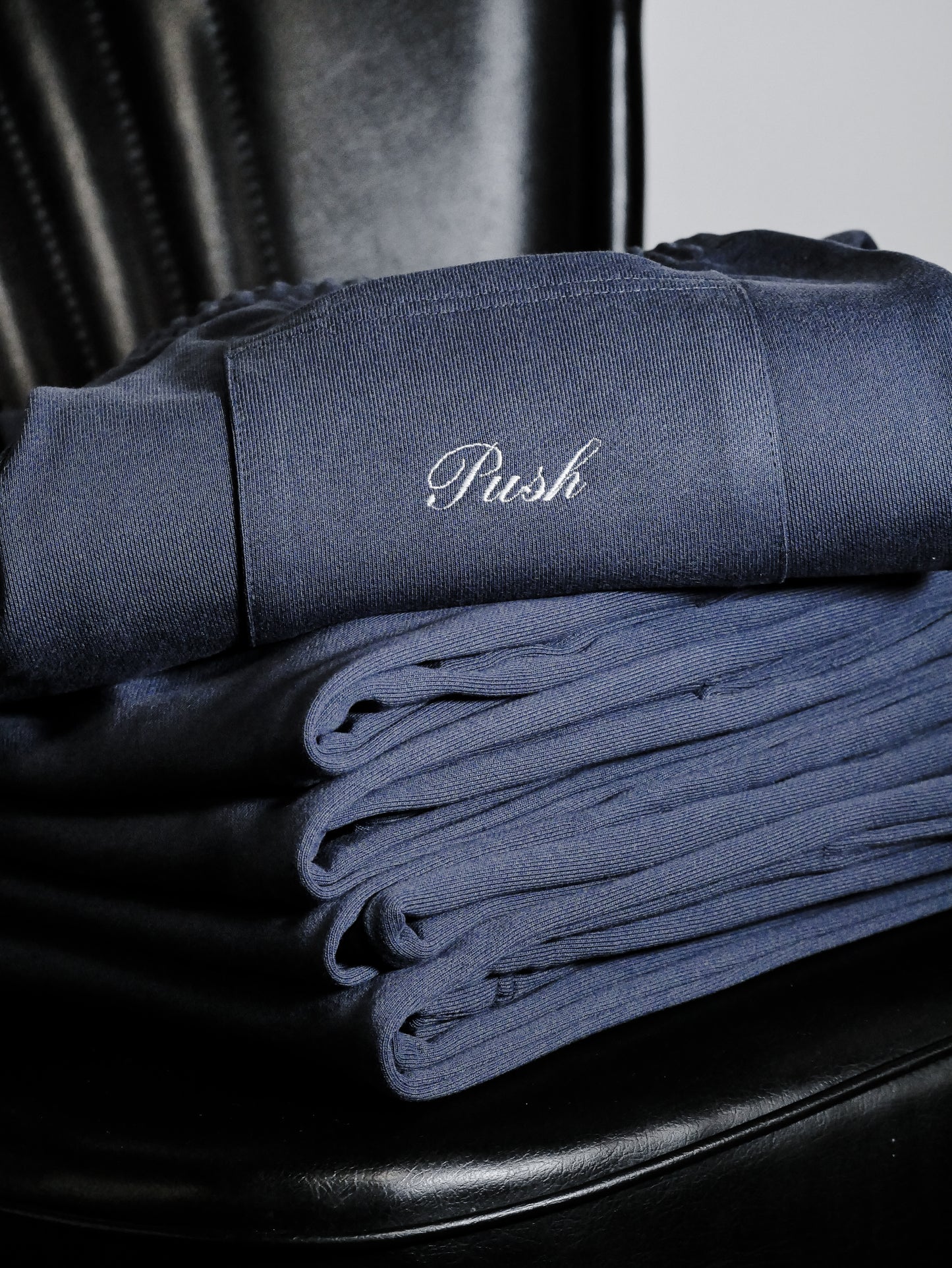 Straight Leg Sweatpants - Navy Blue