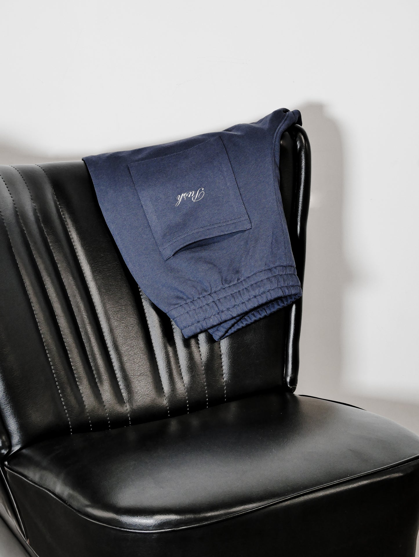 Straight Leg Sweatpants - Navy Blue