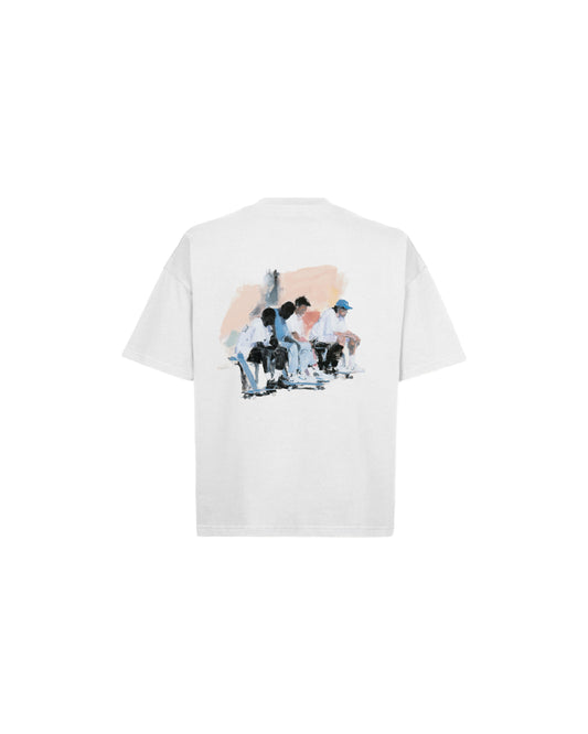 PUSH 'Community' Boxy Tee White
